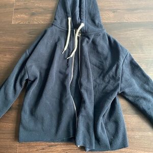 cropped navy blue jacket from primark